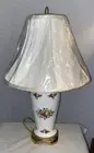 Royal Albert Old Country Roses 22” Porcelain Table Lamp With Shade NEW