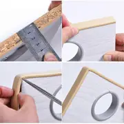 5m Self-adhesive Edge Banding Tape Furniture Wood Board Cabinet Table Chair Protector Cover U-shaped Seal Strip beige 18mm
