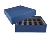 Guardhouse Blue 25 Roll Storage Box Holds Rounds Or Eagles In Guardhouse Tubes