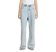 Sandro Beaded Jeans in Light Blue Jean