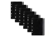 6pc Colourhide Bindermate A5 Pencil Case Insert Organiser For Binders Black
