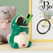 Desk Friends Ceramic Pen Holder Dino