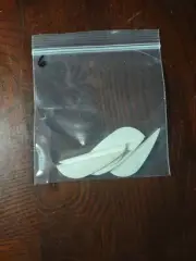 6 White Feathering Vanes