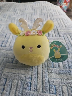 Squishmallow Juana Easter 2024 Jackalope 5" NEW with Tags Free Shipping