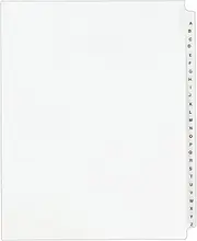 Avery(R) 30% Recycled Avery-Style Standard Collated Legal Index Exhibit Dividers Side-Tab A-Z 8 1/2in. x 11