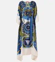 [La DoubleJ] La DoubleJ Printed silk maxi dress UK 16 multicoloured