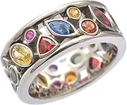 ,Multi-Color Hollow s for Women | Crystal Jewelry Exquisite Simple Zircon Jewelry Mom