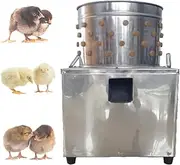 Quail Plucking Machine, Chicken Stainless Steel Hair Removal Machine, 180w Fully Automatic Hair Removal for Sparrows or Newly Hatched Chicks,43 * 43 * 67CM/16.9 * 16.9 * 26.3IN