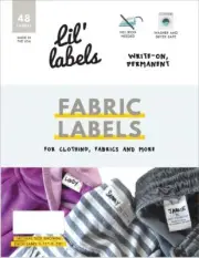 No Iron Clothing Fabric Labels, Washer & Dryer Safe, Writable, Great on Kids