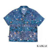 在飛比找momo購物網優惠-【KAI KAI】天絲斑格短袖開襟襯衫(男款/女款 寬鬆絲質