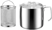 Milk Pot Multifunction Heated Quickly with Handle Soup Pot Deep Fryer Basket