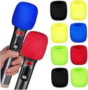 UPKOCH 10pcs Thickened Mic Sponge Covers for Ktv Home Use Compatible with Microphones Durable Protective Accessory Improves Performance Noise Reduction