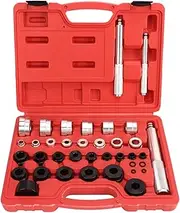 33Pcs Master Bushing Driver Set: Professional Metric & SAE Bearing Race and Seal Driver Set for Seamless Removal & Installation