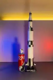 1:200 Scale NASA Saturn V Carry Rocket Model Finished Painted Display Toy