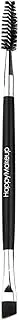Double Ended Brow Brush | Brow Makeup Tool - Practical Angled Brow Brush with Spoolie, Easy to Clean, Reusable Makeup Brush for Eyebrow, Eyelash B/