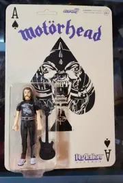 MOTORHEAD REACTION ACE OF SPADES SUPER 7 ACTION FIGURE LEMMY METAL 2024 RARE