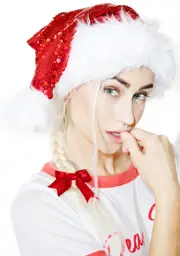 [Roma] Goin' To Town Sequin Santa Hat