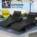 Gardeon Outdoor Furniture Sun Lounge Setting Wicker Lounger Day Bed Patio Rattan