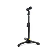 NEW Hercules Low Profile Straight Microphone Stand w/ EZ Mic Clip