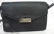 NWT Cole Haan Amalia Mini Smartphone Crossbody Bag in Black Saffiano Leather