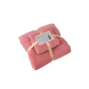 2 pcs Ultra Soft Towel Set Quick Drying for Fitness Bathroom Sports-Red