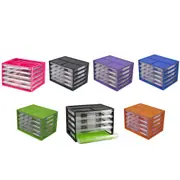 Italplast 5 Drawer Document Cabinet A4 - Mandarin