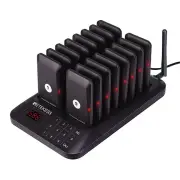 RETEKESS TD157 Restaurant Pager Wireless Calling System 16pcs Coasters Buzzer Beeper Bell Receivers 300m Transmission Re