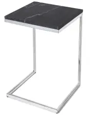 Butler Specialty Company Lawler Stone Silver Accent Table