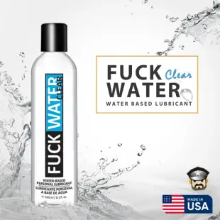 【加拿大 NON-FRICTION】法克純淨水 高級水性潤滑液 FUCK WATER CLEAR 240ml 1瓶(水性 潤滑液 KY)