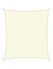 [Wallaroo] Outdoor Sun Waterproof Shade Sail Canopy 4 x 5m in Cream