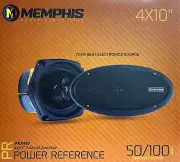 NEW Memphis Audio PRX410 4"x10" Coaxial 2-Way Speakers (PAIR) 4x10 w/ Grilles