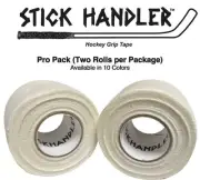 STICK HANDLER Professional Hockey Grip Tape Pro Pack (White | Two Pack)