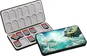 Switch Games Storage, Switch Games Storage, Switch Games Cases Storage, Magnetic Closure, Soft Silicone Lining, with 24 Game Card Slots and 24 Micro SD Cards (A06)