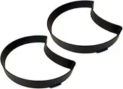 TOGEVAL Pathway Concrete Mold 2pcs Crescent Shaped Garden Step Stone Maker Pavement Molding