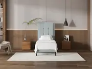 My Style Framed Headboard & Slimline Base - Single / Duckegg / Slimline Base