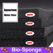Aquarium Fish Tank Filter Bio-Sponge Biochemical Media Block Foam Pad Black