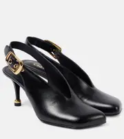 [Chloe] Chloé Andrea leather slingback pumps AU 4 black