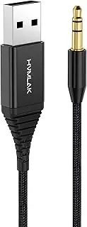 HVMLAK Bluetooth Aux Receiver for Car and Home Stereo System