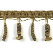 Trims by the Yard 5 Yards of Spiral Tassel Fringe Trim, Sage