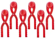 6 pc Red Snowball Maker Snow or Sand Toys for Kids, Perfect 3" Snow Ball Shape