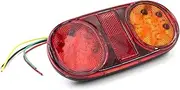 2pcs 12V 12 LED Car Truck Tail Light Rear Stop Brake Light Signal Indicator for Camper Trailer Caravan Van Lorry