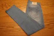 NWT MENS TRUE RELIGION JEANS Multiple Sizes Geno Slim Medium Cloudless Wash $159