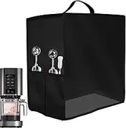 Ice Cream Cover, Yogurt Machine Shield, 15.75x10.24x17.72 Inches Appliance Protector, Waterproof Dustproof Sleeve with Handle, Clear Window Pocket Design, for Kitchen Equipment Use
