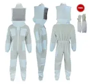 Beekeeper/Beekeeping Suit-3 Layer Mesh Ventilated-Round Veil-Free Gloves-Large