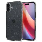SPIGEN iPhone 16 Plus Case, 6.7 2024 Genuine Liquid Crystal Glitter Slim Soft Clear Cover for Apple
