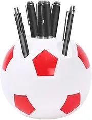 Générique Pen Organizer for Desk – Cute Soccer Pen Holder Desk Pencil Holder Organizer – Practical Pen Storage Containers Pencil Desk Holder for Pencils Erasers Makeup Brushes