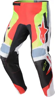 Alpinestars Fluid Agent Motocross Pants, black-red-yellow, Size 28 for Men Black Red Yellow
