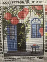 Printed needlepoint tapestry 20x25 Cm Rto Canvas Only