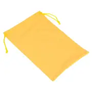 Ski Goggle Bag, Microfiber Snow Goggles Case Drawstring Pouch Yellow
