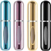 (4 Pack)5 ML Portable Mini Perfume Atomizer, Refillable Empty Small Spray Bottle